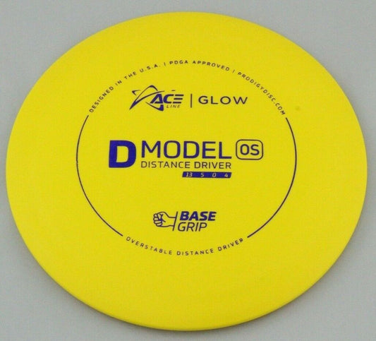NEW BaseGrip Glow D Model OS 174g Yellow Driver Prodigy Disc Golf at Celestial