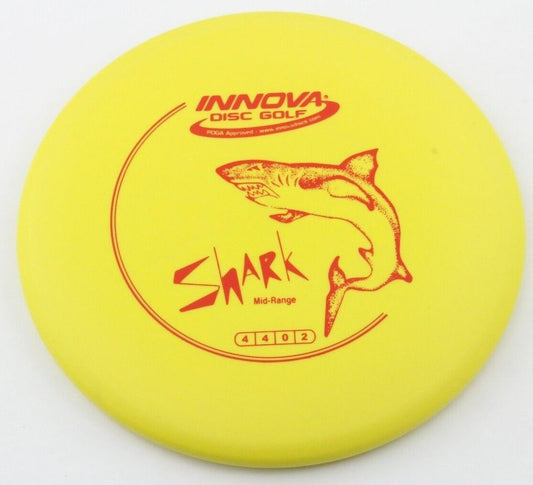 NEW DX Shark 180g Yellow Mid-Range Innova Disc Golf at Celestial Discs