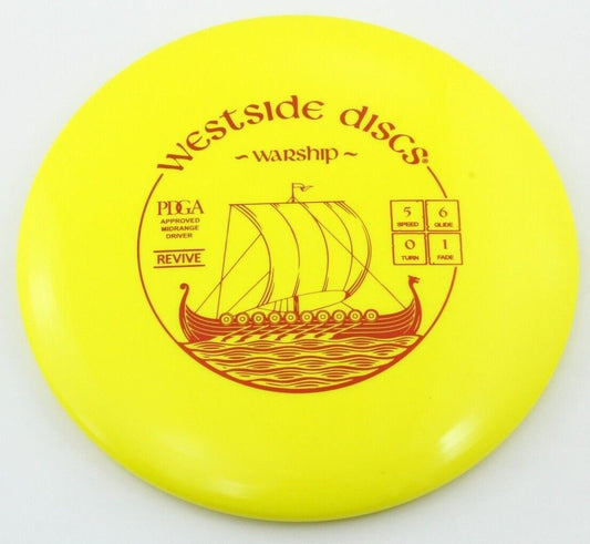 NEW Revive Warship 180g Yellow Mid-Range Westside Disc Golf at Celestial