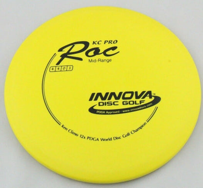NEW Kc Pro Roc 172g Yellow Mid-Range Innova Disc Golf at Celestial Discs
