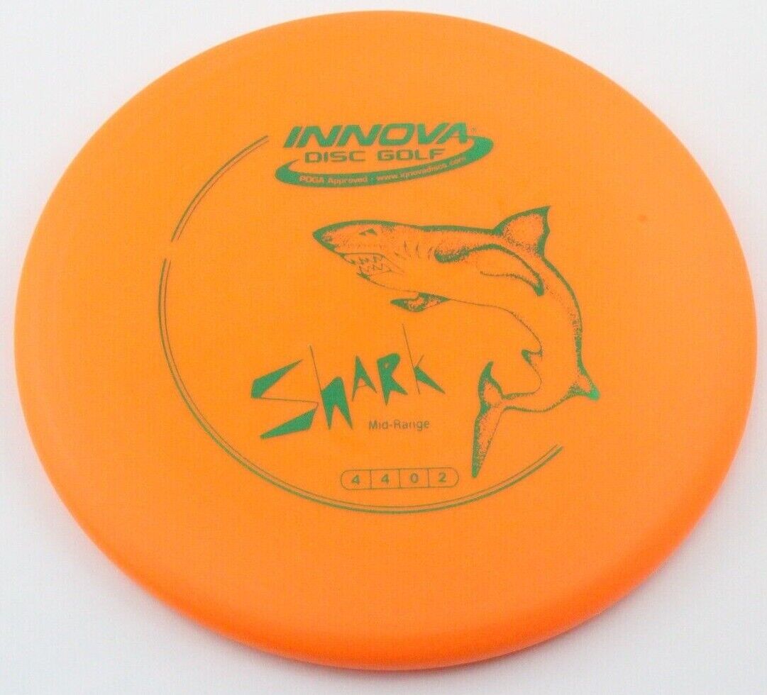 NEW DX Shark 180g Orange Mid-Range Innova Disc Golf at Celestial Discs