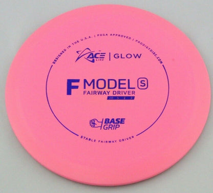 NEW BaseGrip Glow F Model S 175g Pink Driver Prodigy Discs Golf Disc Celestial
