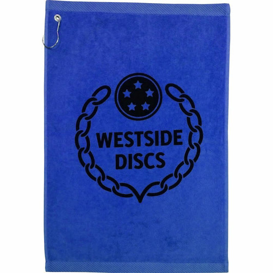 NEW Blue Logo Towel 100% Cotton Westside Disc Golf at Celestial