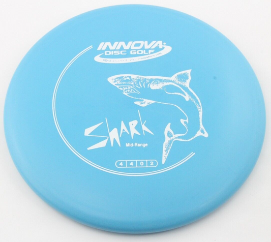 NEW DX Shark 180g Blue Mid-Range Innova Disc Golf at Celestial Discs