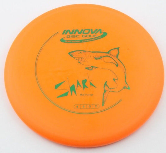 NEW DX Shark 180g Orange Mid-Range Innova Disc Golf at Celestial Discs