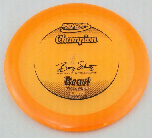 NEW Champion Beast 173-5g Orange Driver Innova Golf Discs at Celestial