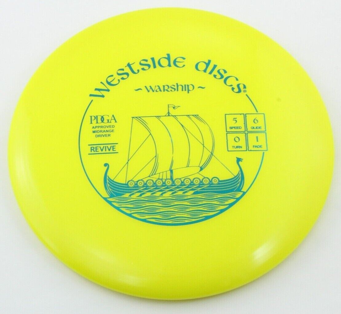 NEW Revive Warship 177g Yellow Mid-Range Westside Disc Golf at Celestial